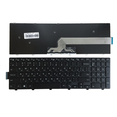 Russian laptop Keyboard for DELL 490.00H07.0L01 SG-63310-XUA SG-63510-XAA 14092453411 V147225AS V147225AS1 SN8234 PK1313G1A00 ► Photo 1/1