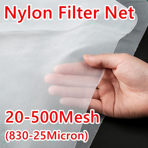 20-500 Mesh Food Grade Nylon Filter Mesh Micron Kitchen Oil Food Water Filter Net Fabric Cloth Precisely Wine Beer Brew Colander ► Photo 1/6