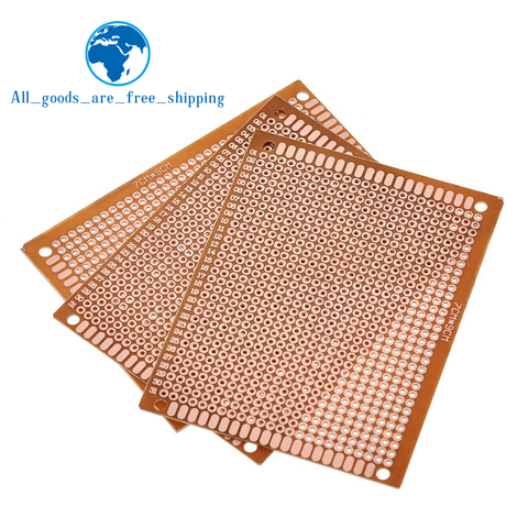 10pcs 7x9 7*9cm Single Side Prototype PCB Breadboard Universal Board Experimental Bakelite Copper Plate Circuirt Board Yellow ► Photo 1/6