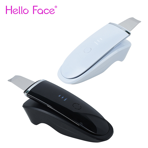 Ultrasonic Skin Scrubber Face Cleaning Peeling Facial Machine Ion Acne Blackhead Remover Spatula Lifting Cordless  Tools ► Photo 1/6