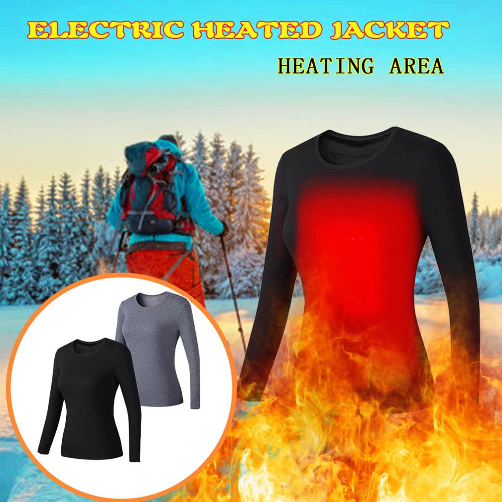 Heated Jacket Winter Heated Thermal Underwear Suit Warm Underwear Heating Thermal  Underwear Set USB Electric Winter ClothesS-5XL - AliExpress