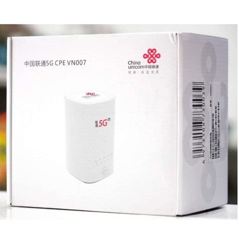 China Unicom 5G CPE VN007 5G NSA/SA NR n1/n3/n8/n20/n21/n77/n78/n79 4G LTE Band1/3/8 UNISOC V510 Chipset 2.3Gbps Wireless CPE ► Photo 1/6