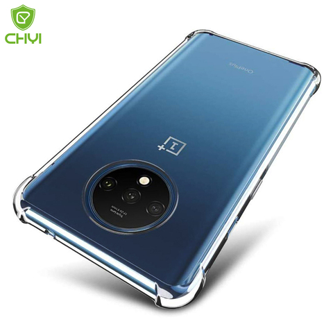 Oneplus 7T Case Clear Silicone airbag Shockproof cover 1+7T pro Transparent Protective case Premium anti-drop case oneplus 8 pro ► Photo 1/6