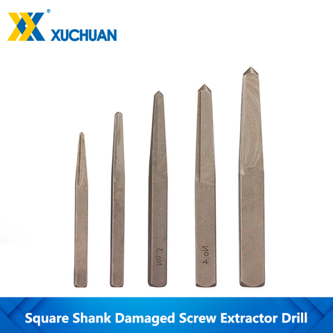 Damaged Screw Extractor Drill Bits Set Square Screw Extractor For Stripped Screw Remover Tool Broken Screw Easy Out Drill Bit ► Photo 1/6