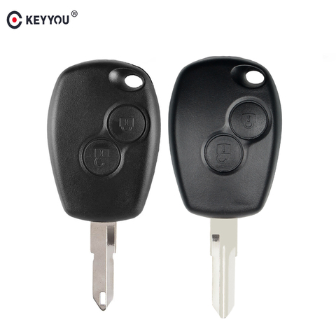 KEYYOU For Renault Megane Modus Espace Laguna Duster Logan Clio Kango For NISSAN ALMERA For NE73/VAC102 2 BT Car Key Shell Case ► Photo 1/6