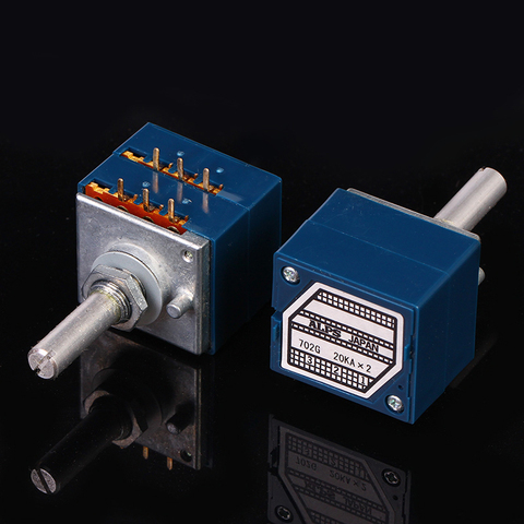 1PCS 10K 20K 50K 100K 250K RK27112 ALPS Dual-unit Rotary Potentiometer ALPS27 DIP6 ► Photo 1/6