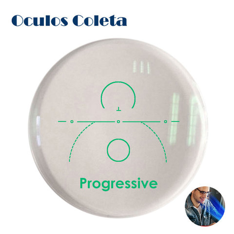 1.56/1.61/1.67 blue light blocking progressive lenses  anti-reflective HMC coating ► Photo 1/2