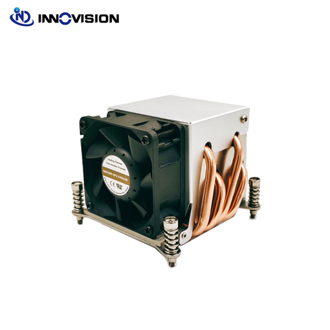 2u LGA2011/2066 square server heatsink pc fan with four heating pipe for Intel cpu ► Photo 1/6