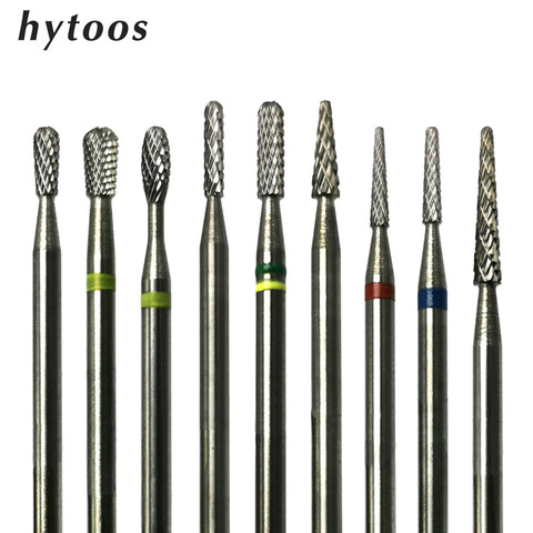 HYTOOS Carbide Nail Drill Bit High Quality Cuticle Clean Bits 3/32