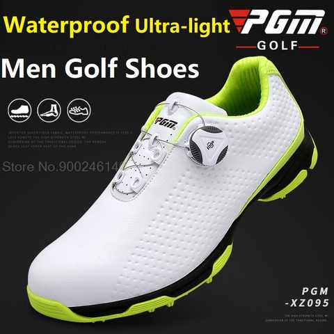 Pgm Golf Shoes Men Waterproof Sports Shoes Knobs Buckle Shoes Mesh Lining Breathable Slip Resistant Sneakers For Male Outdoor ► Photo 1/6