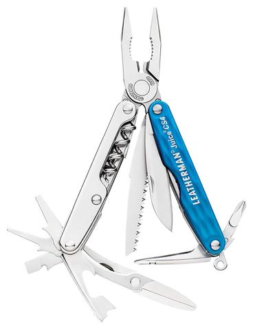 LEATHERMAN - Juice CS4 Multitool with Spring-Action Scissors and Aluminum Handles Blue/Gray ► Photo 1/6