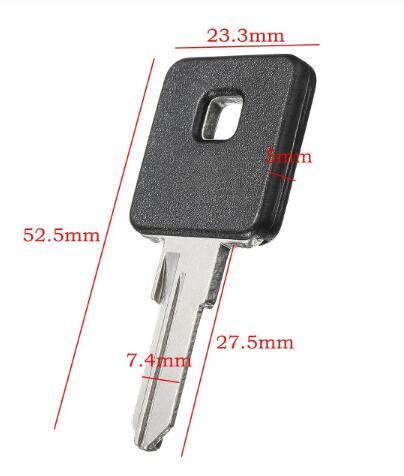 Motorcycle Black Blank Key Uncut Blade For Harley Sportster XL883 883C 883N 883L 883R XL1200 1200C 1200R 1200N 1200L Forty Eight ► Photo 1/1