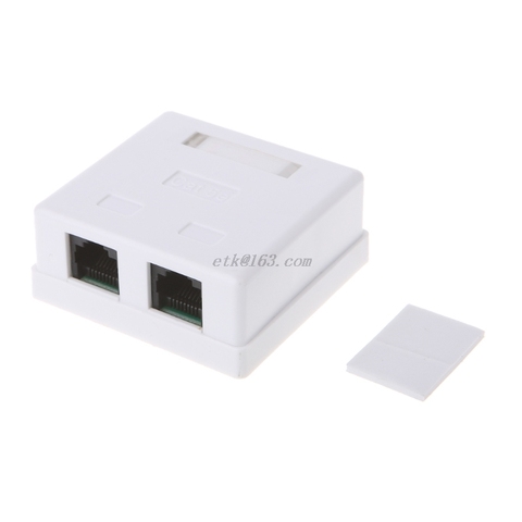 RJ45 Junction Box CAT6 Cat6e 8P8C Network Connector 2-port female-female Desktop Extension Cable Box ► Photo 1/6