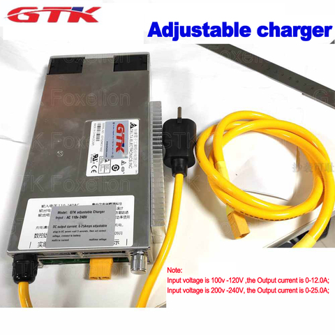 GTK Adjustable Lithium Battery Charger 0-120v Power 3000W 0-25A Adjustable Charger 25amps LI-ION Lithium Lifepo4 Battery Pack ► Photo 1/4