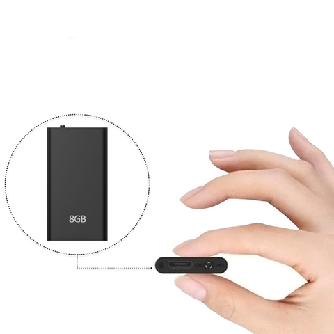 QZT Smallest Digital Voice Recorder MP3 Player Voice Activated Recorder Small Audio Sound Recording Device Mini Voice Recorder ► Photo 1/6