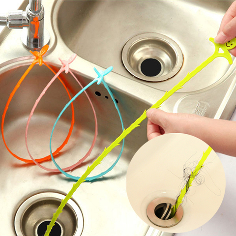 1pc Sink Cleaning Hook Bathroom Floor Drain Sewer Dredge Kitchen Sink Hair Cleaning Dredge Hook Cleaning Tools Kithchen Gadget ► Photo 1/5