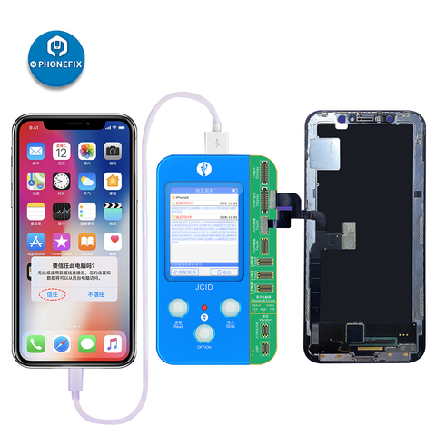 JC V1S Programmer for IPHONE 7 8 8P XS 11 Pro Max Photosensitive Original Touch shock Battery Fingerprint Serial Number Reading ► Photo 1/6