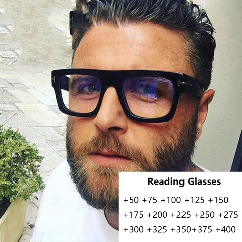 oversized square reading glasses unisex women men optical magnifier glasses luxury brand designer eyeglaases lesebrille ► Photo 1/6