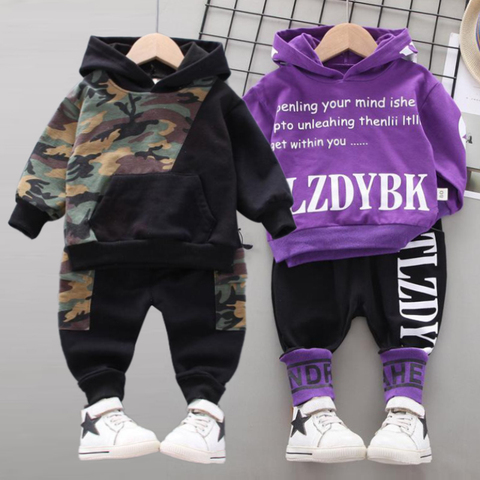 Kids Clothes Baby Boys Costume Star camouflage Tracksuit Tops Pants 2PCS Children Newborn Boy spring Outfits girls infantil Set ► Photo 1/6