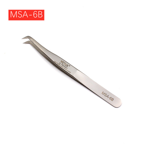 VETUS Original MSA-6B Tweezers Hyperfine High Precision Corrosion-resistant for Volume Eyelashes Extensions 100% Genuine ► Photo 1/6