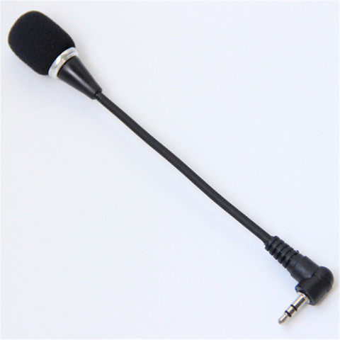 New Mini 3.5mm Jack Flexible Microphone Speaker Mic For PC Computer Laptop Notebook Condenser Microphone ► Photo 1/6