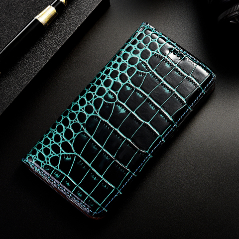 Magnetic Genuine Leather Skin Flip Wallet Phone Case Cover On For