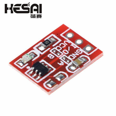 10Pcs TTP223 Touch Key Switch Module Touching Button Self-Locking/No-Locking Capacitive Switches Single Channel Reconstruction ► Photo 1/3