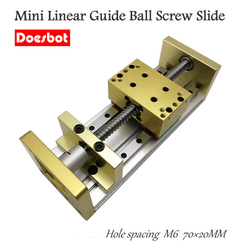 Mini Linear Guide Ball Screw Sliding Table Apply Nema23 57BYG And  Nema17 42BYG Stepper CNC 3018 Aluminium Upgrade Kit ► Photo 1/3