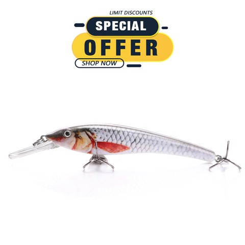 TREHOOK Limited Special Offer 6cm 3.2g Floating Wobblers Minnow Fishing Lure ► Photo 1/2