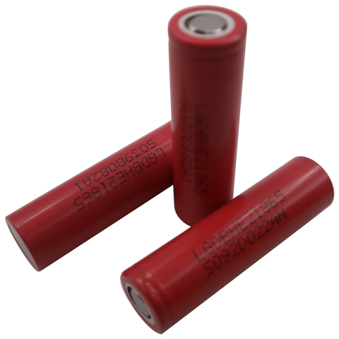 C&P LGDBHE21865 batteries cell 2500mAh 3 pieces INR18650 Li-ion 3.6V 2.5Ah high power battery cell discharge rate 20A ► Photo 1/6