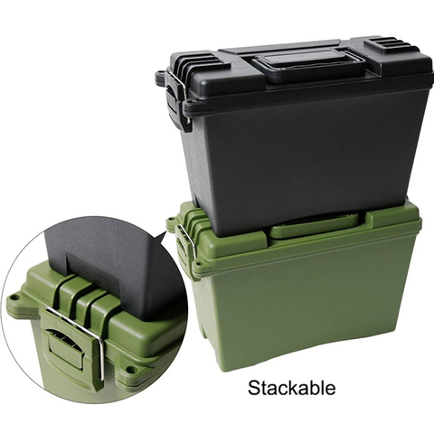 Plastic Tool Case Storage Can Heavy Duty Caliber Bulk Ammo Crate Lightweight Ammo Box Tactical Bullet box ► Photo 1/6