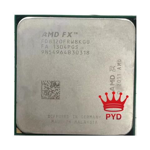 AMD FX-Series FX-8120 FX 8120 3.1 GHz Eight-Core CPU Processor 125W FX8120 FD8120FRW8KGU Socket AM3+ ► Photo 1/1