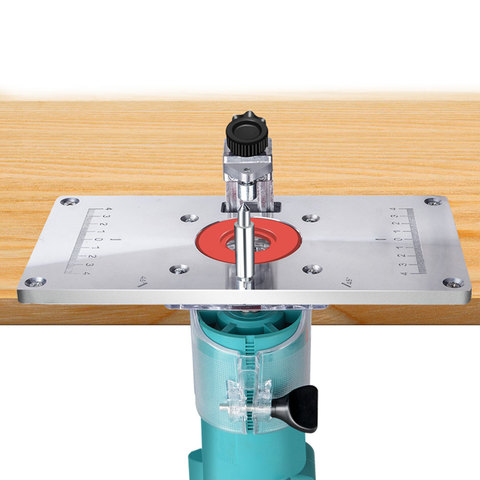 Router Table Plate Trimming Machine Engraving Router Board Engraving Flip Board Aluminum Router Table Insert Board for Makita ► Photo 1/1