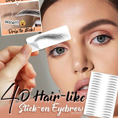 4D Hair-like Eyebrow Tattoo Sticker False Eyebrows Waterproof Lasting Eye Makeup Water-based Eye Brow Stickers Henna Cosmetics ► Photo 1/6
