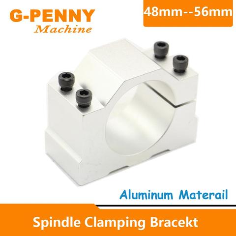 Free Shipping CNC Spindle Motor fixture 48mm,50mm,52mm,54mm,56mm Spindle Clamping bracekt Aluminium fixture ► Photo 1/6