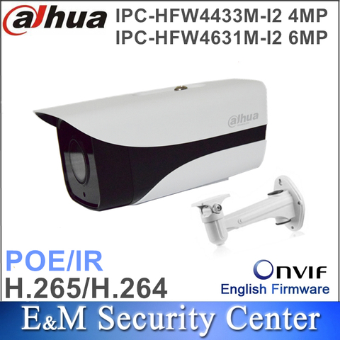 Original dahua IPC-HFW4433M-I2 replace IPC-HFW4431M-I2 IPC-HFW4431D 4MP Stellar bullet IP POE IR CCTV camera with bracket ► Photo 1/1