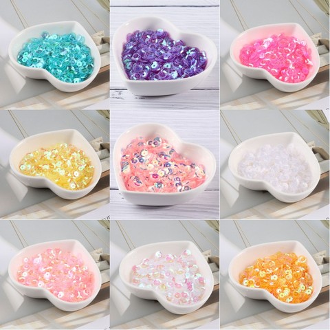 10g/Lot New Colors 4mm/5mm/6mm/8mm Sequin PVC Round Cup Sequins Paillettes Sewing Wedding Crafts, Women Garments Accessories ► Photo 1/6