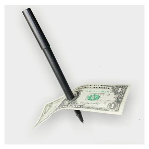 New Magic Trick Ball Pen Brand Black Magician Toy Thru Bill Penetration Dollar Bill Pen Trick 1061 ► Photo 1/4
