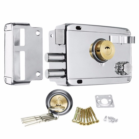 1pc Exterior Door Lock Security Anti-theft Lock Mortise Lock Insurance Gate Lock for Home Furniture Hardware ► Photo 1/5