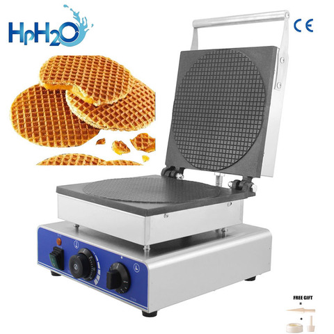 Commercial electric Dutch stroopwafel maker waffle machine waffle cone maker Syrup iron plate waffle maker Snack  cake oven ► Photo 1/1