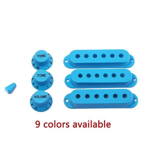 Strat Guitar Pickup Covers Tone Knobs Switch Tip Set Guitar Accessories for Fender Stratocaster Replacement Accessory Kit Deep ► Photo 1/6