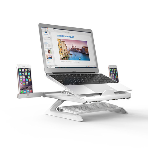 Laptop Stand 9 Angles Adjustable Desktop Standing Lapdesk Smartphone/Notebook Riser Holder for MacBook Air Pro Up to 17'' ► Photo 1/6