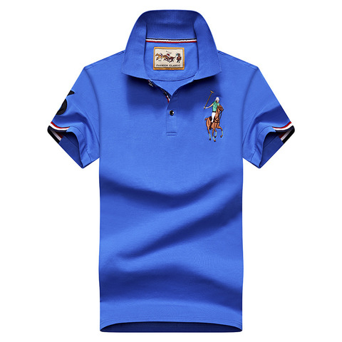 Brand Men's Polo shirts Luxury Embroiedery  Summer Short Sleeve brands horse male polos ► Photo 1/5