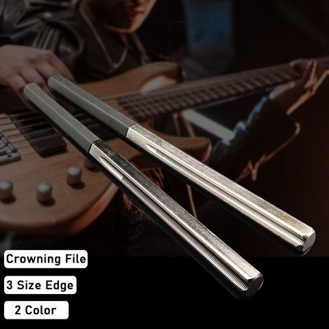 Guitar Fret Crowning Dressing Files with 3 Size Edges Professional Luthier Tools Stringed Instrument Guitar Part Accessories ► Photo 1/6