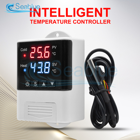 DTC2200 DTC2210 AC 110V-220V LED Digital Thermoregulator Thermostat Temperature Controller Cooling Heating Switch DS18B20 Sensor ► Photo 1/6