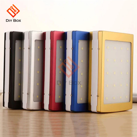 18650 Mobile Power Portable Solar Power Bank Charger DIY Box Materials LED Dual USB Charge Powerbank Cover Case for Phone ► Photo 1/6