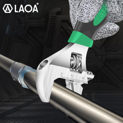 LAOA Short Shank Wrench Multi-function Adjustable Spanner Narrow Space Mini Wrench ► Photo 1/6