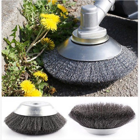 150mm/200mm Grass Trimmer Head Steel Wire Trimmer Head Grass Brush Cutter Dust Removal Weeding Plate for Lawn mower 6