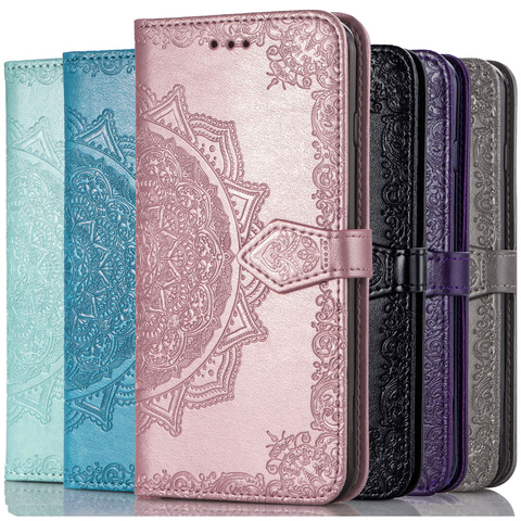 3D Flower Leather Case For Samsung J2 J3 J4 J5 J6 J7 J8 Pro Plus Prime 2022 2017 2016 Core G530 Flip Wallet Stand Cover Fundas ► Photo 1/6