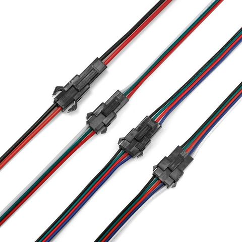 2/3/4/5pin SM JST LED Extension Connector Cable Wires Electric Male Female Wire For 3528 5050 RGB RGBW LED Strip Lights connect ► Photo 1/6